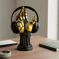 Robotic Hand Headphone Stand Sturdy and Stable Base for Game Room