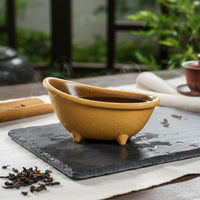 Bathtub Tea Pet Creative Design Clay Tea Pet Handmade for Desk