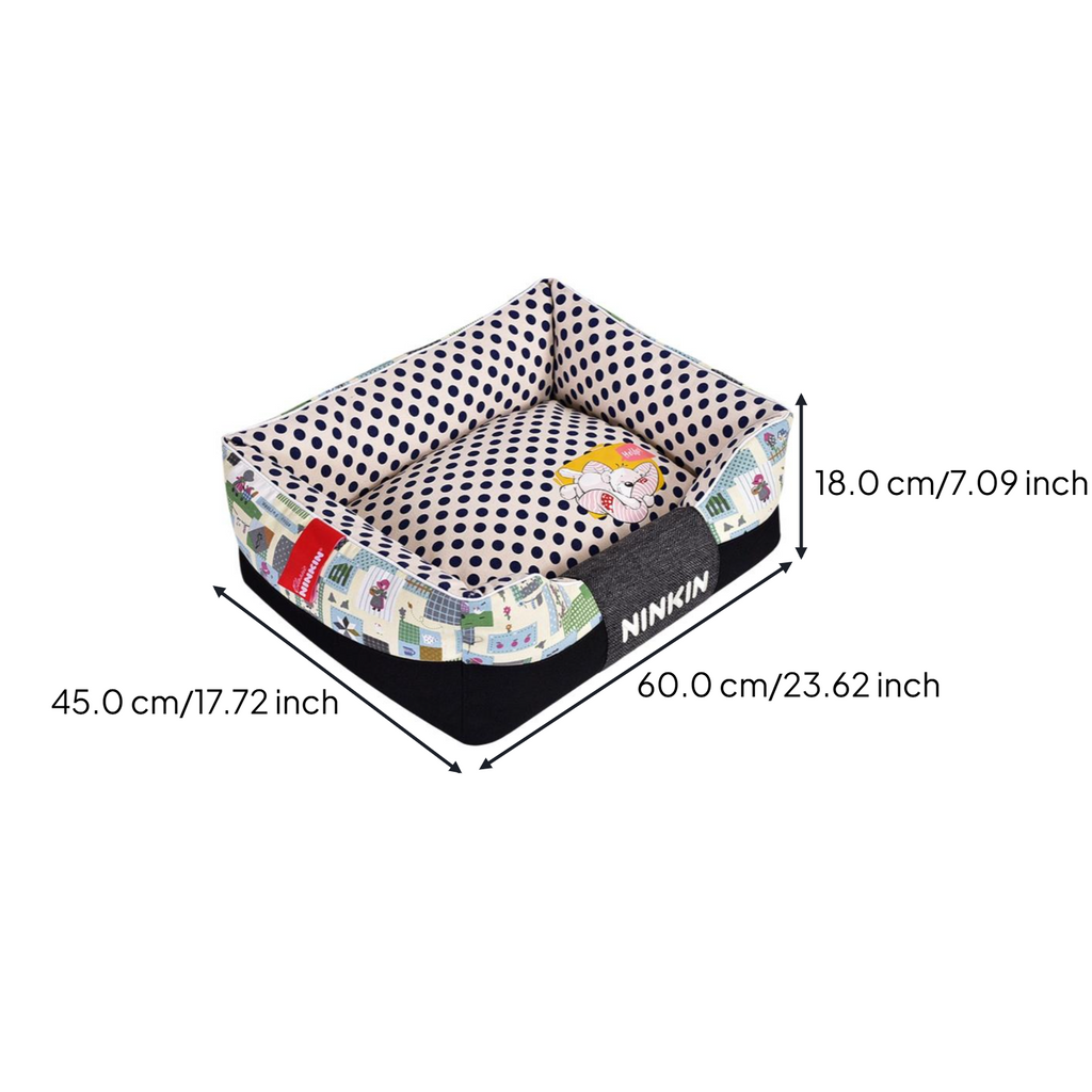 Calming Plush Pet Bed Removable Cover Warming Comfort