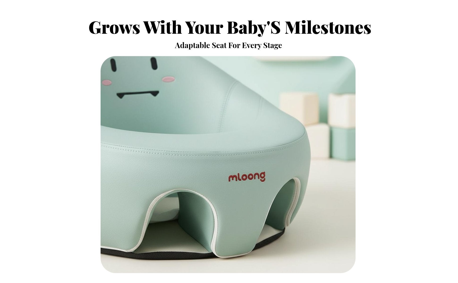 Inflatable infant Sofa Spinal Support Sit-up Training Chair Anti-Fall Design