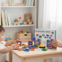 Two Player Battle Mental Challenge Training Puzzle Box Game Observation Skills Shape Block Puzzle for Home, Travel