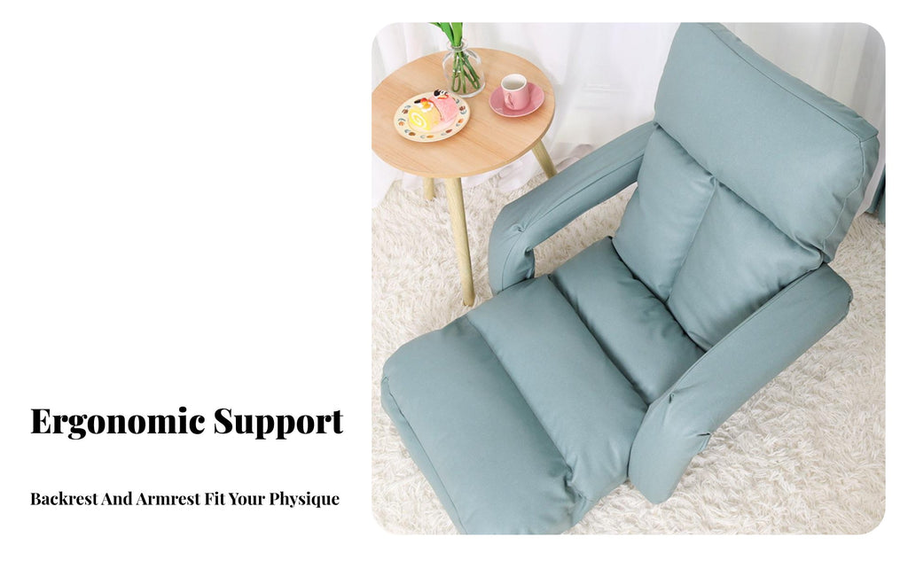 Adjustable Nursing Lounger Removable cleanable Cover Adjustable Floor Lounger Foldable Support for Adults, Nursery, Office