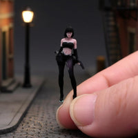 Painted Woman Agent Model Resin Material Display Accessory for Micro Photography