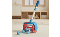 Vacuum-Style Push Toy Wheeled Push-and-Roll Cart Toy Rattling for Children