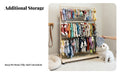 Standalonestanding Design Miniature Pet Clothes Rack Space-Saving Miniature Clothes Stand Simple Assembly Garment Display multipurpose Use for Dog Owners, Parents, Doll Collectors, Bedroom, Home, Living Room, Closet