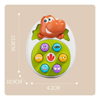 Whack-a-Rodent Toy Early Education Cartoon Creature Push Toy Hand-Eye