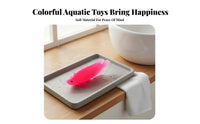 TPR Material Soft Rubber Aquatic Creature Toy Vibrant Color Simulation Aquatic Creature Toy Buoyant S on Water for Children, Kids
