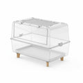 Transparent Hamster Villa Chewresistant Rodent Habitat Spacious Interior for Indoor