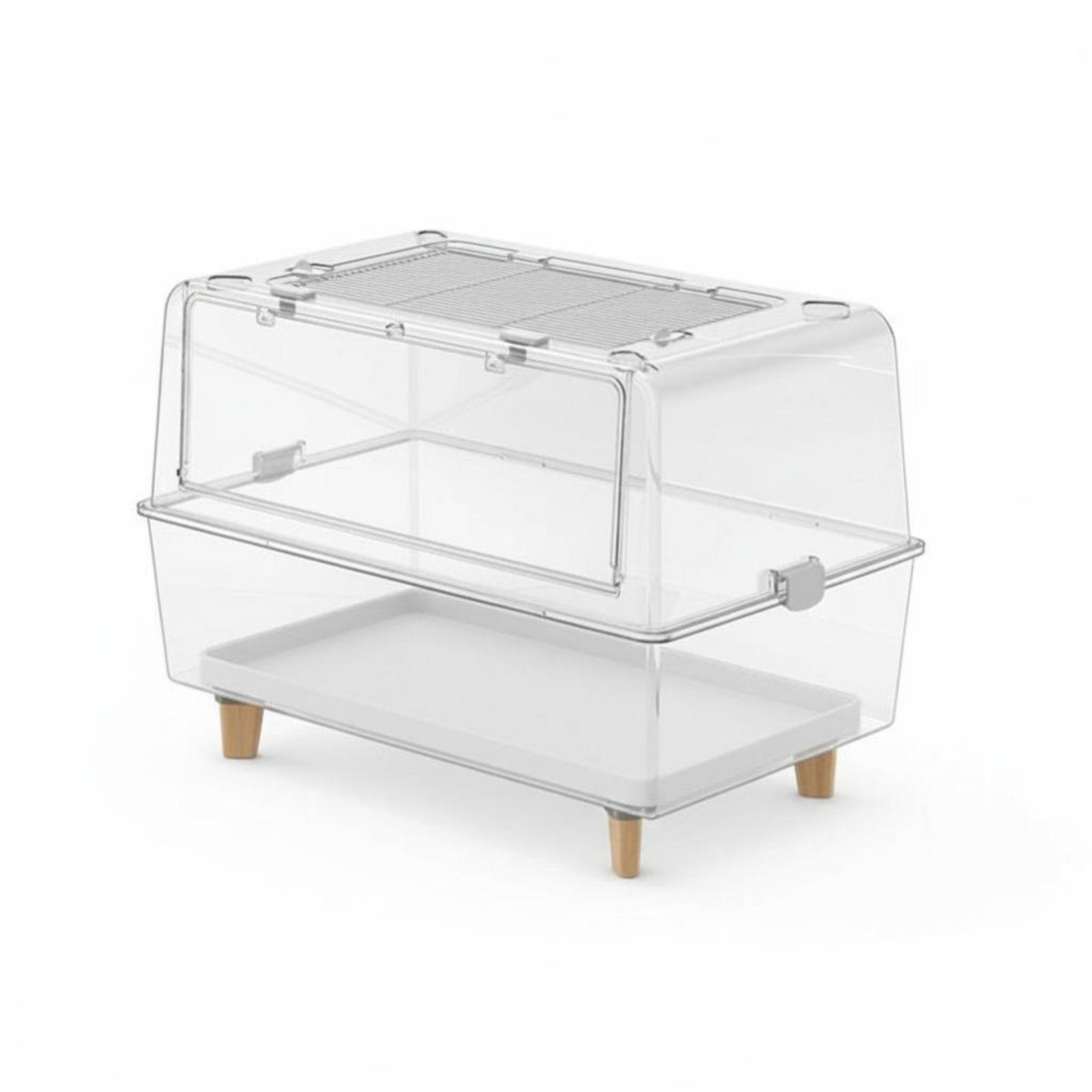 Transparent Hamster Villa Chewresistant Rodent Habitat Spacious Interior for Indoor