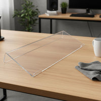 Acrylic Keyboard Riser Anti-Slip Transparent Keyboard Stand Easy to Use for Desk