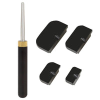 Saxophone Tone Hole Tool Wear-Resistant Tone Hole Leveling Tool Handle Wind Instrument Dint Repair Kit for Workbench, Music Store