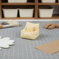 Miniature Single Sofa Realistic Design for Hobbyists