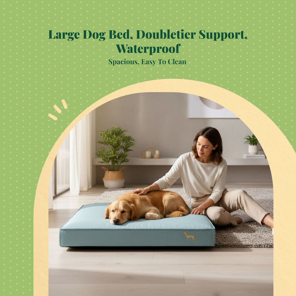 Orthopedic dog bed, washable cover