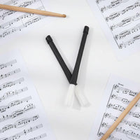 2 Pieces Nylon Drum Brushes Lightweight for on-Stage Performance, Drummers