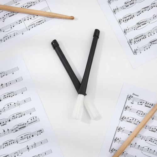 2 Pieces Nylon Drum Brushes Lightweight for on-Stage Performance, Drummers