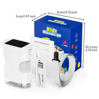 Screen Digital Microscope 1000x Magnification Handheld Microscope 8 LED Light