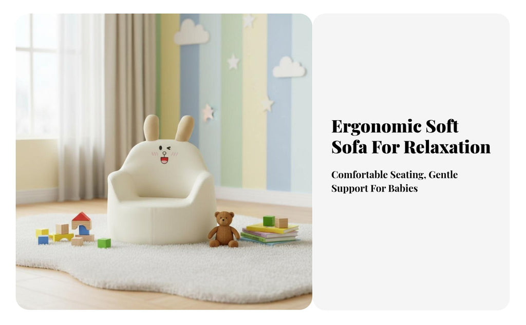 creatureShaped Floor Sofa Cute Design Kids' Furniture Giftable for literature corner