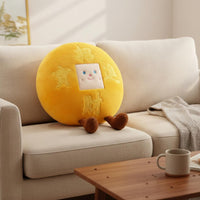 Fortunate Ingot Soft Pillow Squishy Cartoon Wealth Cushion Easy to Clean