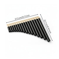 Pan Flute Polished Mouthpiece 18 Pipe Flute Hand Tuned for Music Class