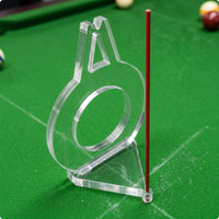 Billiards Aiming Aid Triangular Base Pool Aiming Aid Red Guide Rod Point Alignment Guide