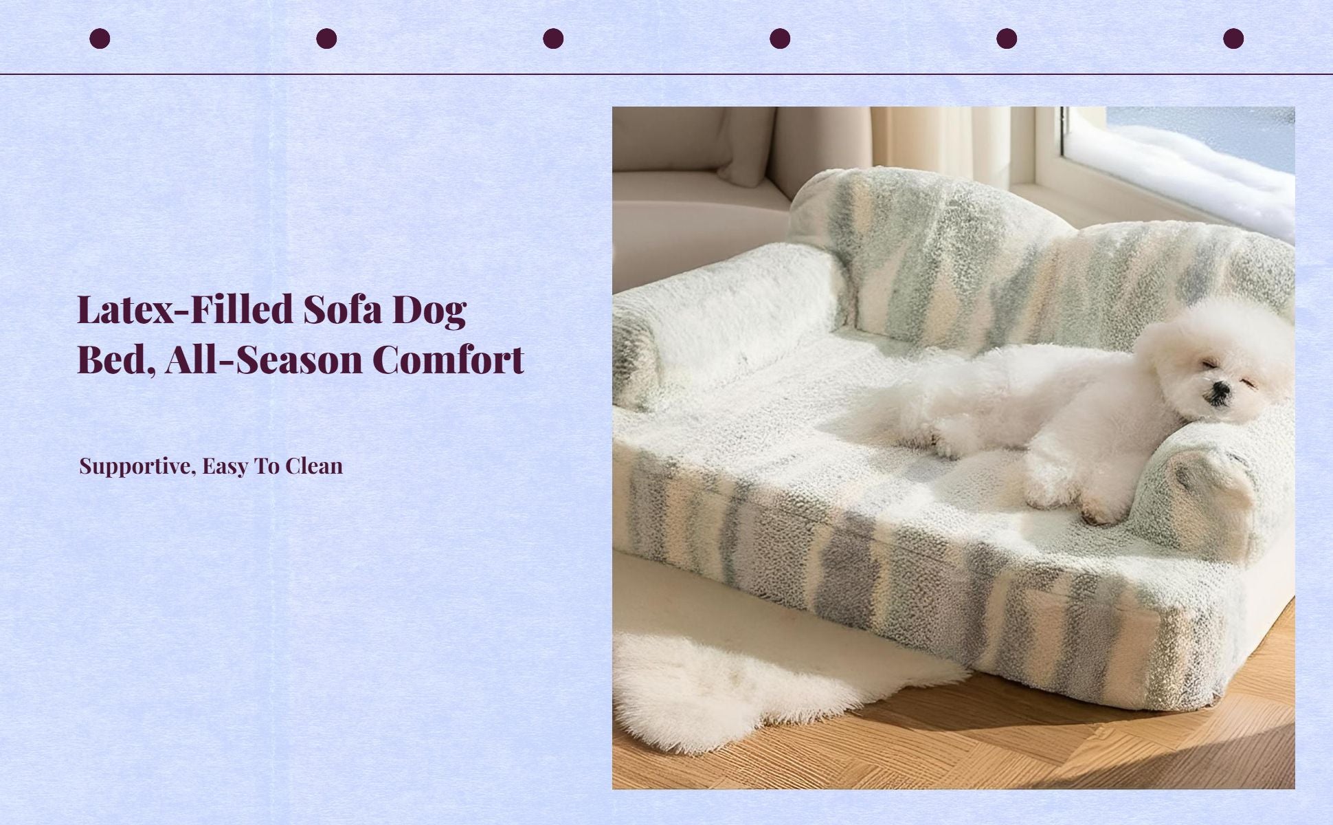 Orthopedic dog bed with removable cover