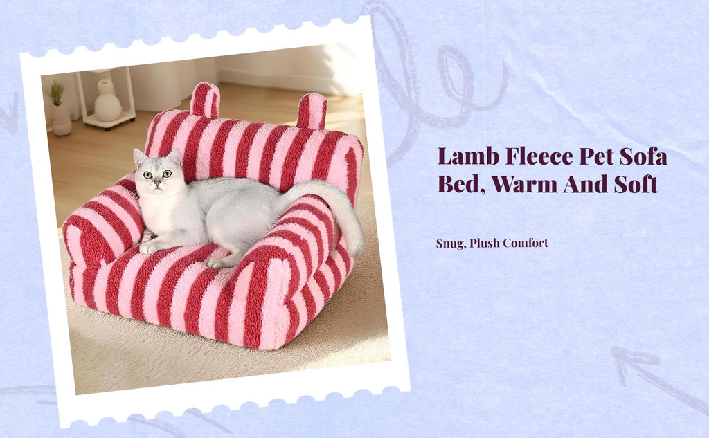 Cat Bed, All-Season, Thick, Removable, Washable, Indoor Sofa