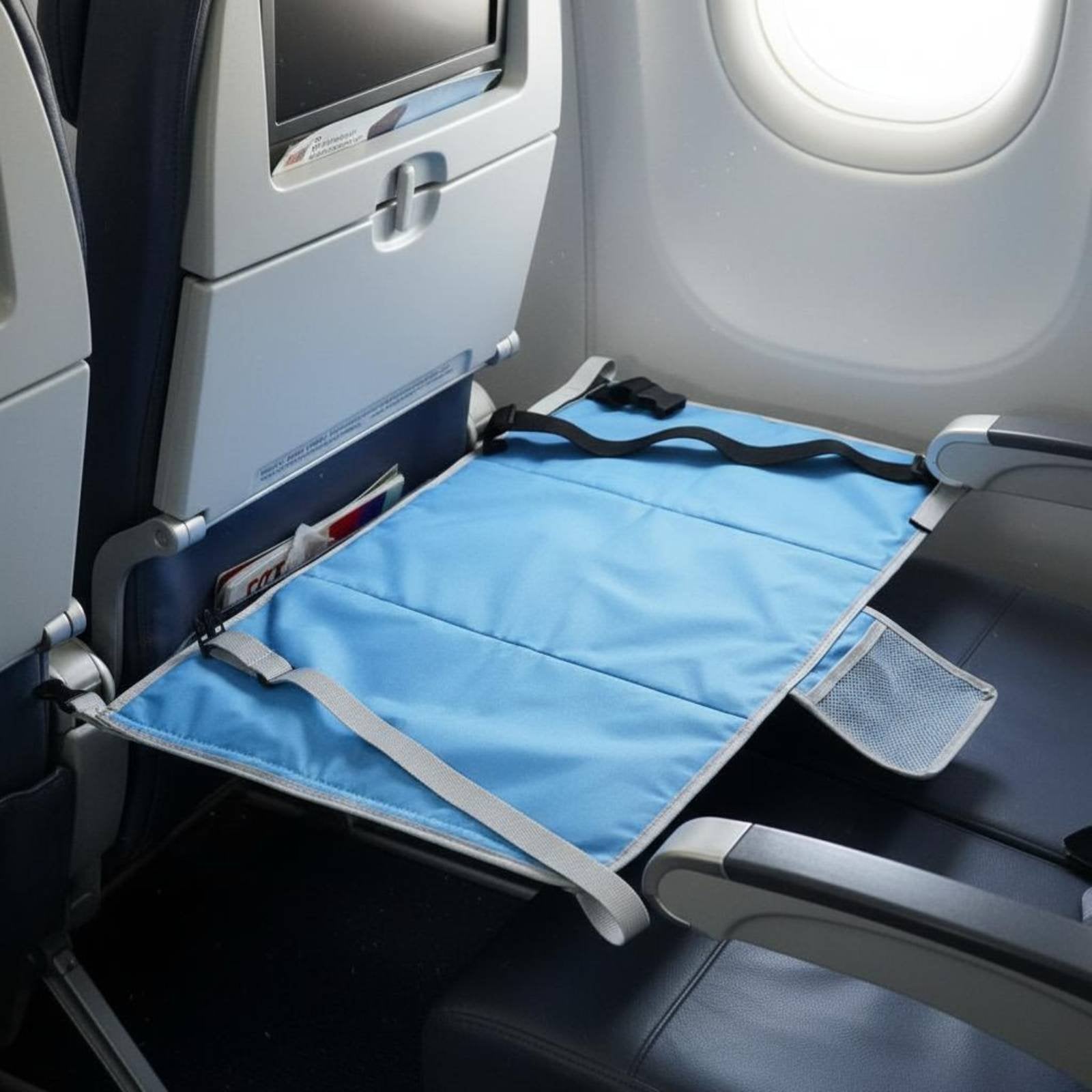 Airplane Bed Adjustable Airplane Seat Extender Foldable for Babies