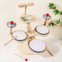 Multifunction Music Toy Educational Kids Drum Set Hand Eye Coordination for Home