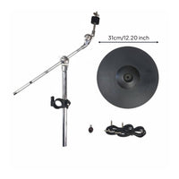 12 Inch Electronic Cymbal Three zone Electronic Drum Cymbal Pad Sensitive Response Musical Instrument Accessory for Drummers