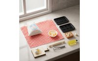 Miniature Dollhouse Kitchen Accessory Set Checkered
