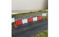 5 Pieces Model Railroad Barriers Plastic HO Scale Barrier Realistic for Dioramas