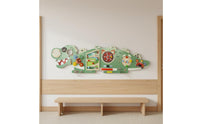 Dinosaur Wall Busy Board Educational Dinosaur Busy Board Interactive Wood Wall Activity Center for Preschoolers, Kids, Kindergarten, Playroom, Nursery