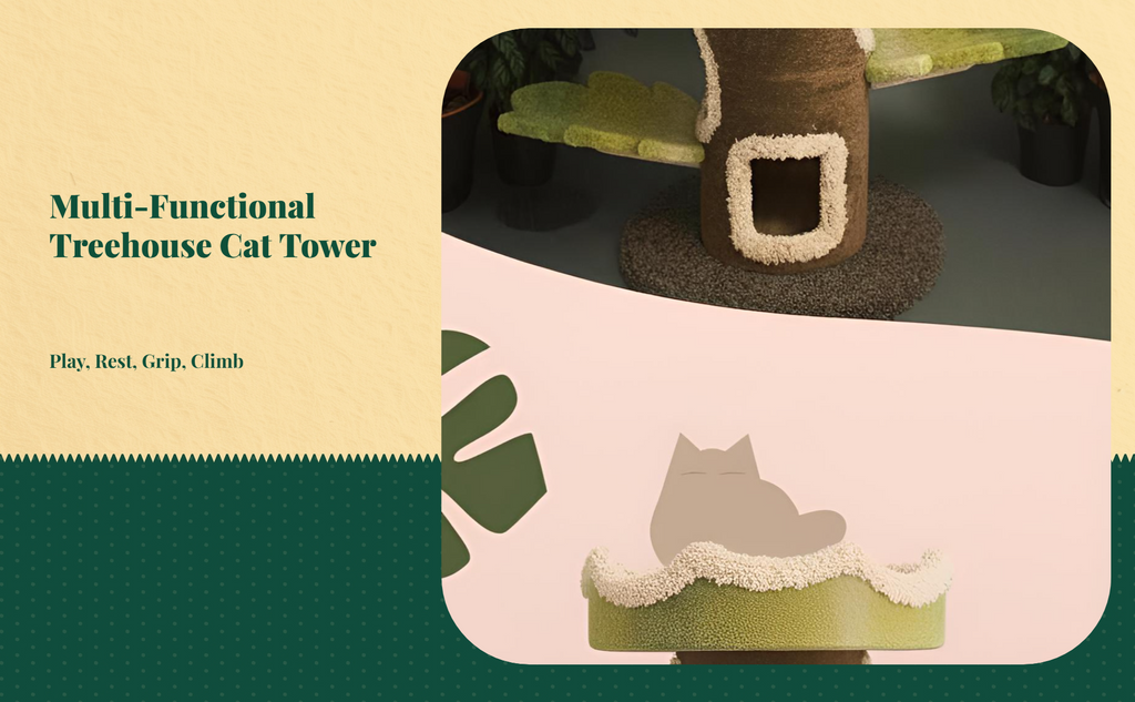 Cat tree with condo