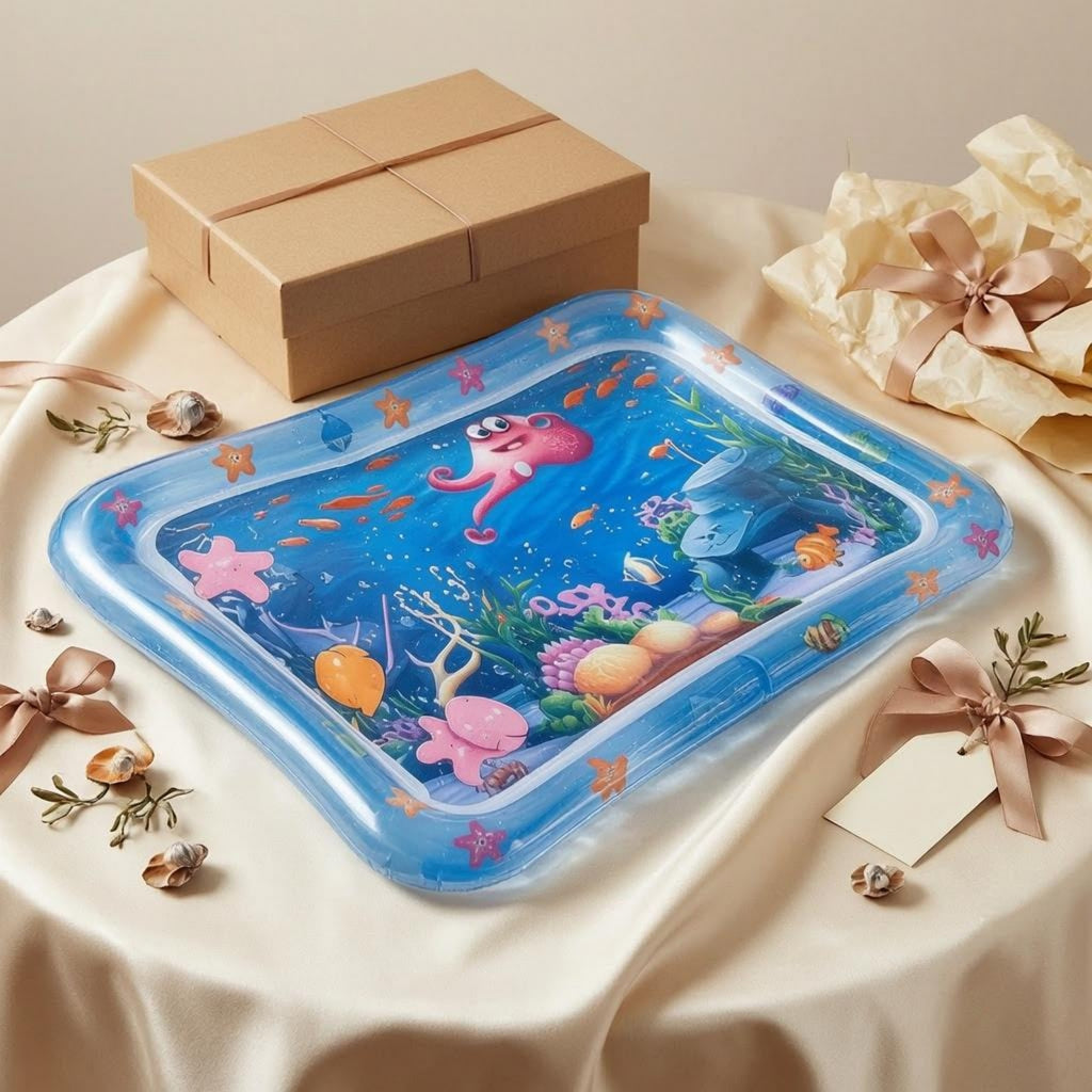 Ocean Abdominal Time Mat PVC-Like Baby Water Play Mat Hand-Eye Coordination