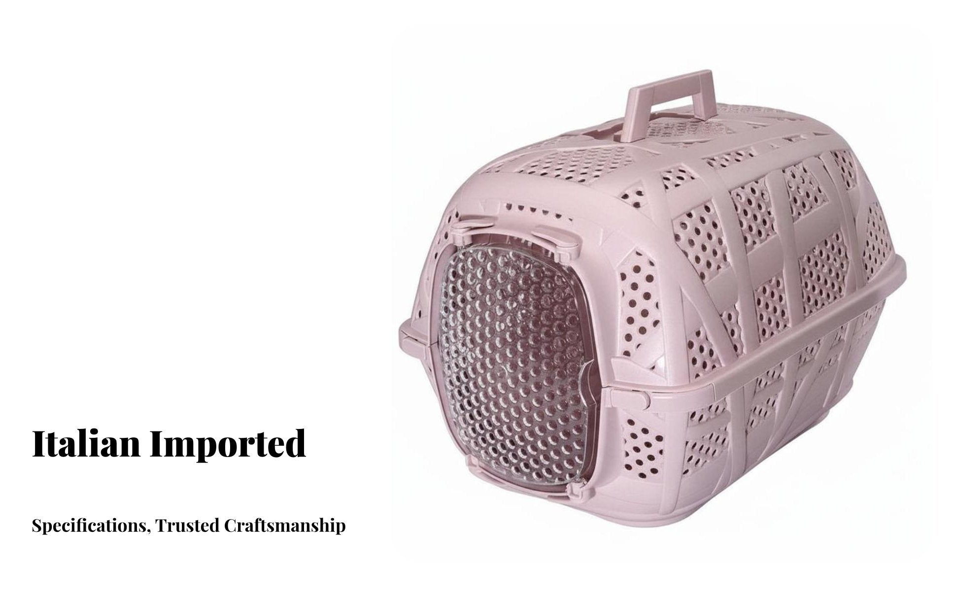 Travel Pet Crate Lightweight Ventilated Transport Box Sturdy for Cat Owners