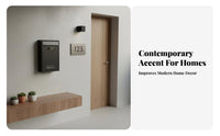 Wall Mount Mailbox Includes 2 Lock Openers Key Lock Mail Container Combination Lock Post Box Viewing Window Steel Letter Box