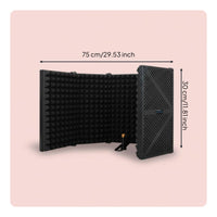 Folding Audio Pickup Barrier Foldable Audio Pickup Isolation Barrier Adjustable