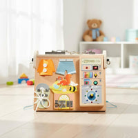 Circuit Busy Board Fourfour-Function Wooden Busy Board Educational for Children