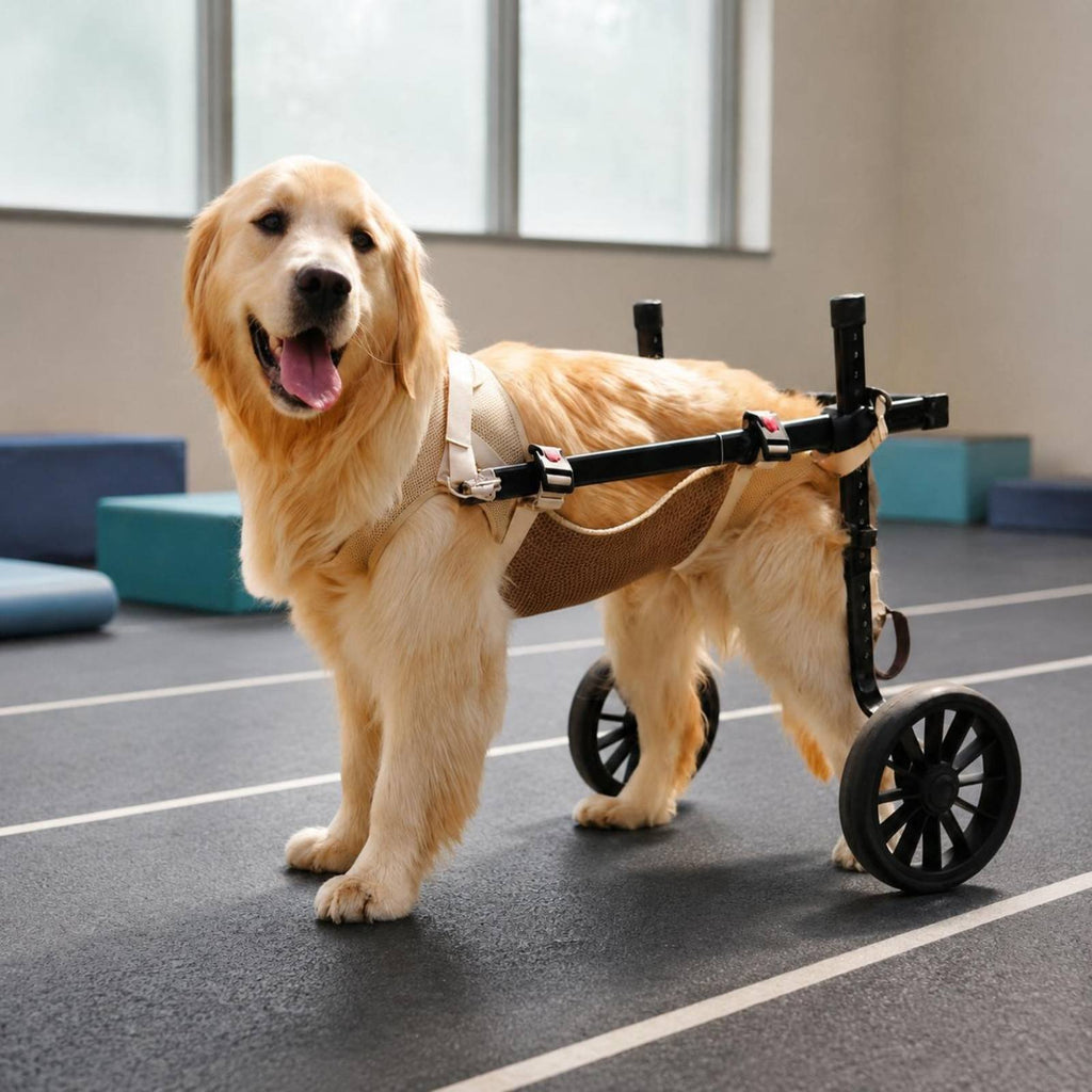 Pet Wheelchair Training Walking Aid Rear Support Wheelchair Adjustable Frame