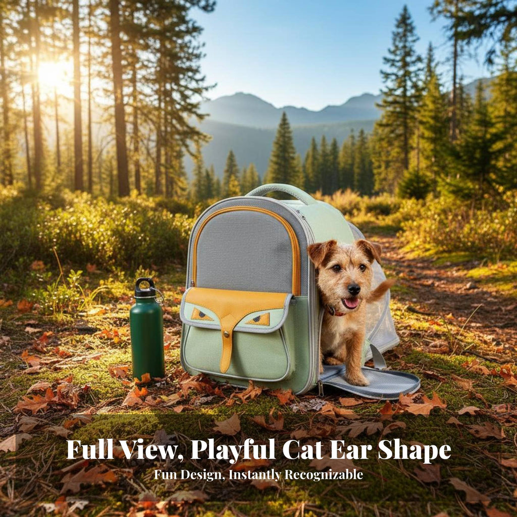 Expandable Cat Backpack Side Storage Pockets Expandable Mesh Rucksack for Hikers