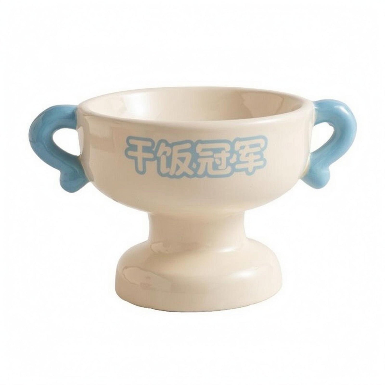 Elevated Pet Bowl Glossy Pedestal Pet Bowl Smooth