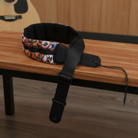 Wide Padded Instrument Strap Comfortable Adjustable Guitar Strap Music Accessory