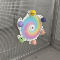 Parrot Rotating Wheel 360° Rotation Interactive Parrot Toy Colorful Design