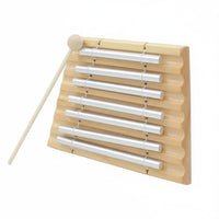 7 Tone Hand Chime Easy to Play Aluminum Tone Bar Clear Sound Educational Chime Bar for Beginners, Students, Classroom, Home Practice