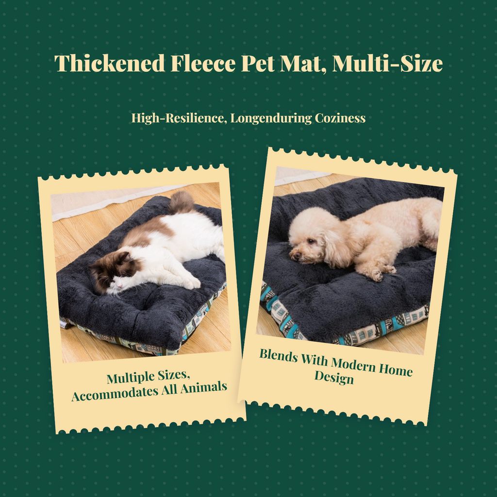 Non-slip thick pet bed