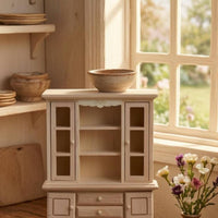 1/12 Scale Dollhouse Cabinet Unfinished 1/12 Scale Cabinet Freestanding