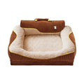 Washable pet bed with winter mat.