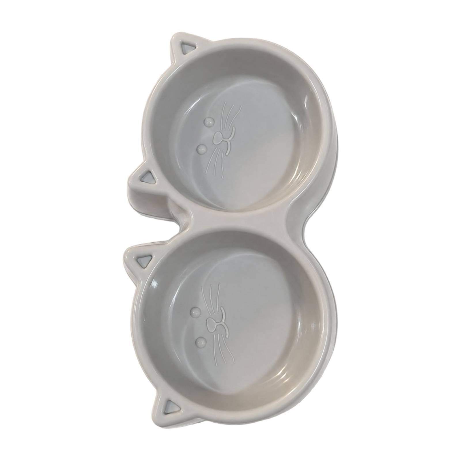 Double Pet Bowl Lightweight Pet Bowl Easy to Clean for Watering