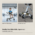 Outdoor Stroller for Older Children, Foldable, Lightweight, PU Leather, High Landscape