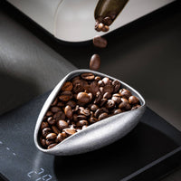 Coffee Bean Dosing Tray Ergonomic Shape Coffee Bean Weighing Scoop for Baristas